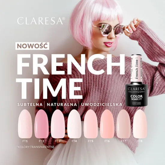 CLARESA French Time hibridni lak za nokte 3-5g — slika 2