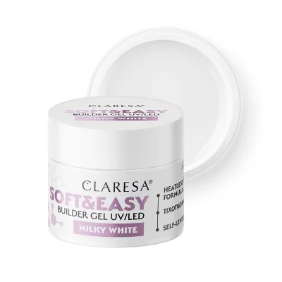 Claresa gel za izgradnju Soft&Easy mliječno bijeli gel 90 g
