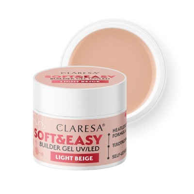 Claresa gel za oblikovanje Soft&Easy gel svijetlo bež 45g