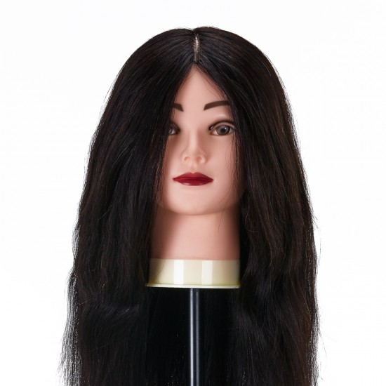 Gabbiano WZ1 hairdressing training head, natural hair, color 1#, length 20" Gabbiano WZ1 hairdressing training head, natural hair, color 1#, length 20"