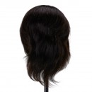 Gabbiano WZ3 hairdressing training head, natural hair, color 1#, length 8" Gabbiano WZ3 hairdressing training head, natural hair, color 1#, length 8"
