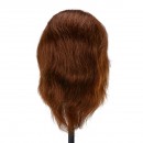Gabbiano WZ3 hairdressing training head, natural hair, color 4#, length 8"