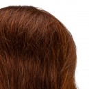 Gabbiano WZ3 hairdressing training head, natural hair, color 4#, length 8"