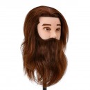 Gabbiano WZ4 training head with beard, natural hair, color 4#, length 8"+6" Gabbiano WZ4 training head with beard, natural hair, color 4#, length 8"+6"