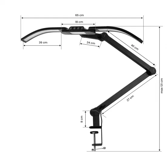 Glow L05 lampa crna — slika 3