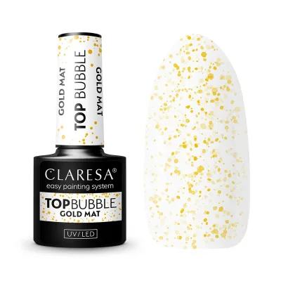Claresa Top Bubble zlatni mat bez maramica - 5 g