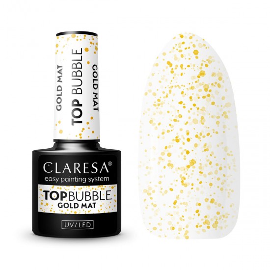 Claresa Top Bubble zlatni mat bez maramica - 5 g