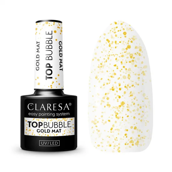 Claresa Top Bubble zlatni mat bez maramica - 5 g