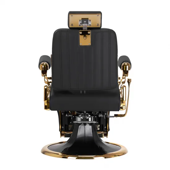 Brijačka stolica Gabbiano Leonardo Gold Black — slika 4