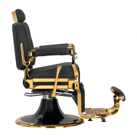Brijačka stolica Gabbiano Leonardo Gold Black — slika 5
