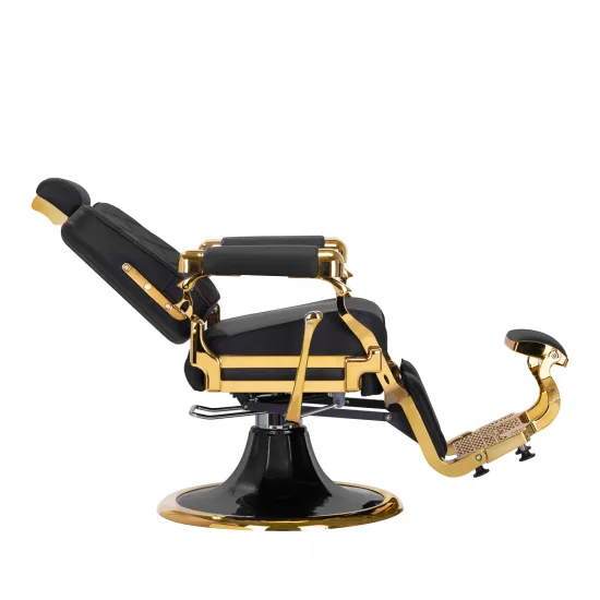 Brijačka stolica Gabbiano Leonardo Gold Black — slika 6