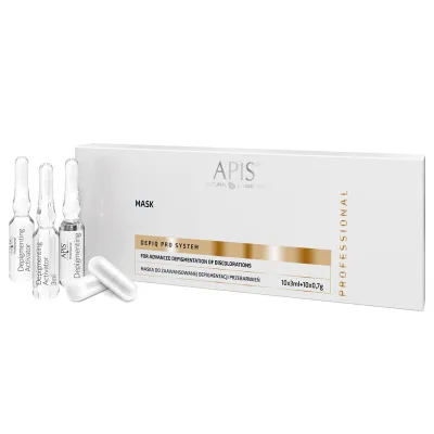 APIS DEPIQ PRO SYSTEM Maska za naprednu depigmentaciju hiperpigmentacije, 10x3ml + 10x0,7g