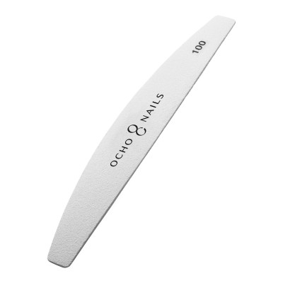 Ocho Nails zamjenski papiri za metalnu turpiju u obliku polumjeseca. 100 10 kom.