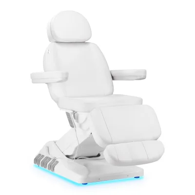 Električna kozmetička stolica SILLON Luxury 3 motora bijela nožna kontrola