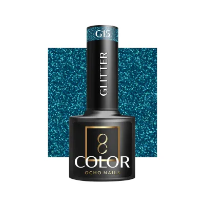 OCHO NAILS Hibridni lak za nokte s glitterom G15 -5 g