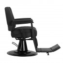 Gabbiano barber chair Bruno with black frame Black Gabbiano barber chair Bruno with black frame Black