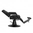 Gabbiano barber chair Bruno with black frame Black Gabbiano barber chair Bruno with black frame Black