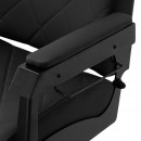 Gabbiano barber chair Bruno with black frame Black Gabbiano barber chair Bruno with black frame Black