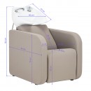Gabbiano Sylvia hairdressing wash station beige