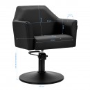 Gabbiano Hairdressing chair Davos black