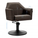 Gabbiano Hairdressing chair Davos brown