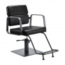 Gabbiano hairdressing chair Porto gray black