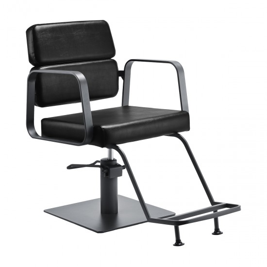 Gabbiano hairdressing chair Porto gray black