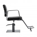 Gabbiano hairdressing chair Porto gray black