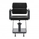 Gabbiano hairdressing chair Porto gray black