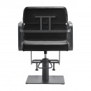 Gabbiano hairdressing chair Porto gray black