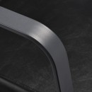 Gabbiano hairdressing chair Porto gray black