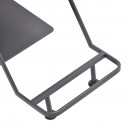 Gabbiano hairdressing chair Porto gray black