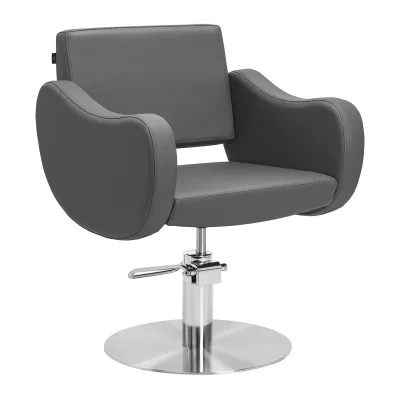 Gabbiano frizerska stolica Sewilla Gray INOX baza