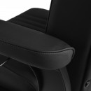Gabbiano Levi barber chair with black frame black without stitching at the back Gabbiano Levi barber chair with black frame black without stitching at the back