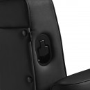 Gabbiano Levi barber chair with black frame black without stitching at the back Gabbiano Levi barber chair with black frame black without stitching at the back