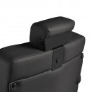 Gabbiano Levi barber chair with black frame black without stitching at the back Gabbiano Levi barber chair with black frame black without stitching at the back