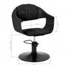 Hair System Halo noir hairdressing chair black