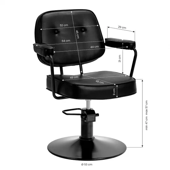 Hair System frizerska stolica Tru noir Black — slika 2
