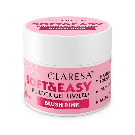 Claresa gel za izgradnju Soft&Easy rumenilo roza 90 g — slika 5