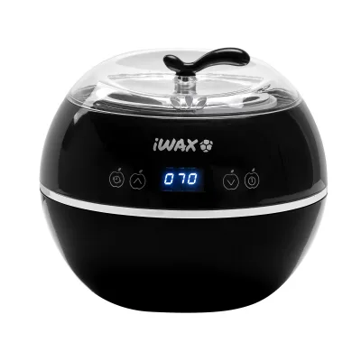 iWax grijač voska, limena posuda od 500 ml, 100 W, crna