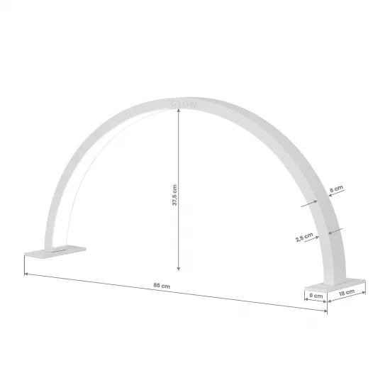 GLOW ARCHE II lampa za manikuru, siva — slika 2