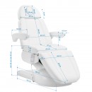 Cosmetic chair Azzurro Lux 3m white with heating