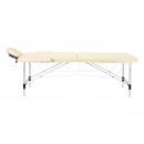 BALANCE aluminium folding massage table 2 segment cream