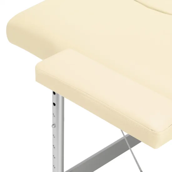 URAVNOTEŽENJE aluminij sklopivi masaža stol 2 segment krem — slika 7