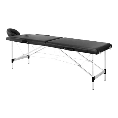 BALANCE aluminij sklopivi masaža stol 2 segment crna