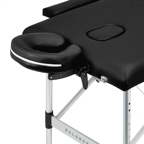 BALANCE aluminij sklopivi masaža stol 2 segment crna — slika 5