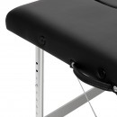 BALANCE aluminium folding massage table 2 segment black