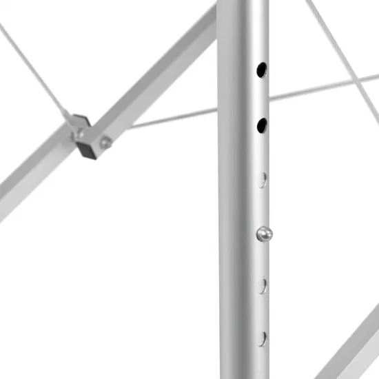 BALANCE aluminij sklopivi masaža stol 2 segment crna — slika 12