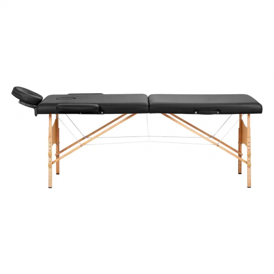 BALANCE drveni sklopivi masaža stol 2 segment crna — slika 3