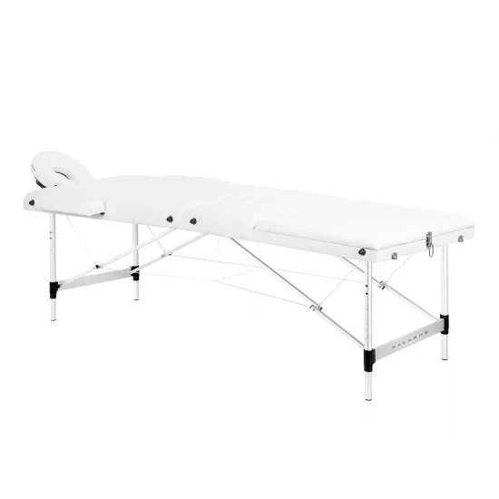BALANCE aluminij sklopivi masaža stol 3 segment bijela,